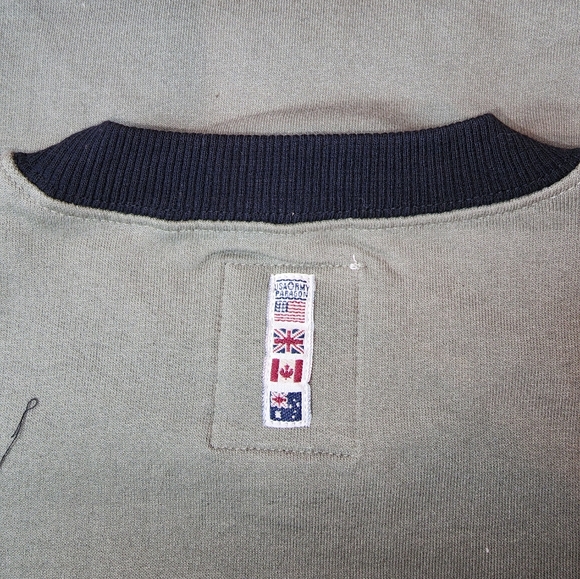 Vintage US Army Paragon sweatshirt. NWOT. Medium. Army green - Picture 3 of 4